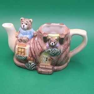 Tea Nee Mini Teapot Two Little Bears Shoe House Teapot By Cardinal